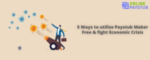 5 Ways to utilize Paystub Maker Free & fight Economic Crisis