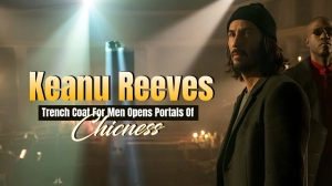 Keanu Reeves Trench Coat For Men Opens Portals Of Chicness