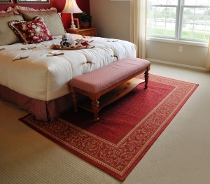 How to Position a Rug Size for a King Bed