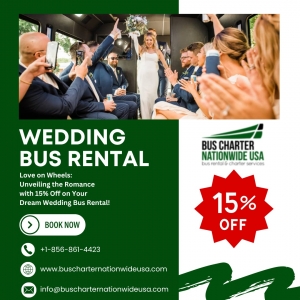 Act Quickly: Save 25% on Wedding Bus Rentals – Don't Let This Offer Slip Away!