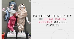 Exploring the Beauty of Jugal Radha Krishna Marble Statues