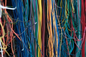 Multicolored cables 