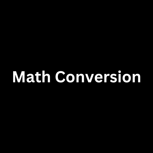 Conversion Math